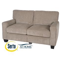 Serta Palisades Upholstered Sofas for Living Room Modern Design couch Straight Arms Soft Fabric Upholstery Tool-Free Assembly 61
