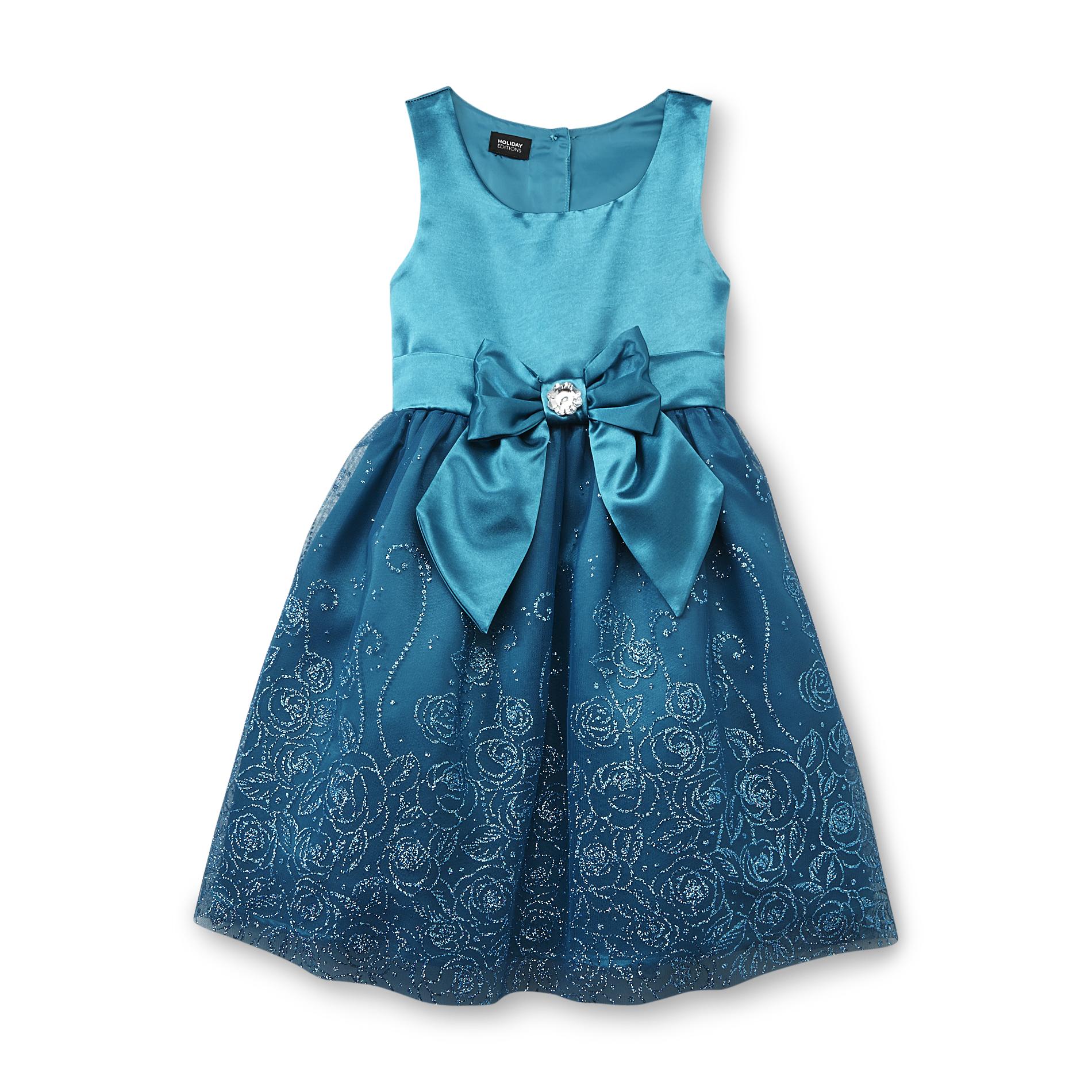 Holiday Editions Girl's Sleeveless Occasion Dress - Glitter