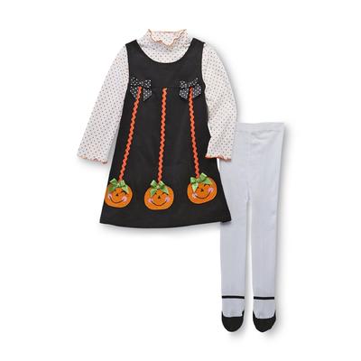 Holiday Editions Infant & Toddler Girl's Halloween Jumper  Mock Neck Shirt & Leggings