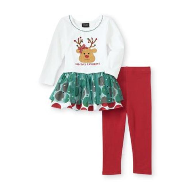 Holiday Editions Infant & Toddler Girl's Christmas Tunic & Leggings