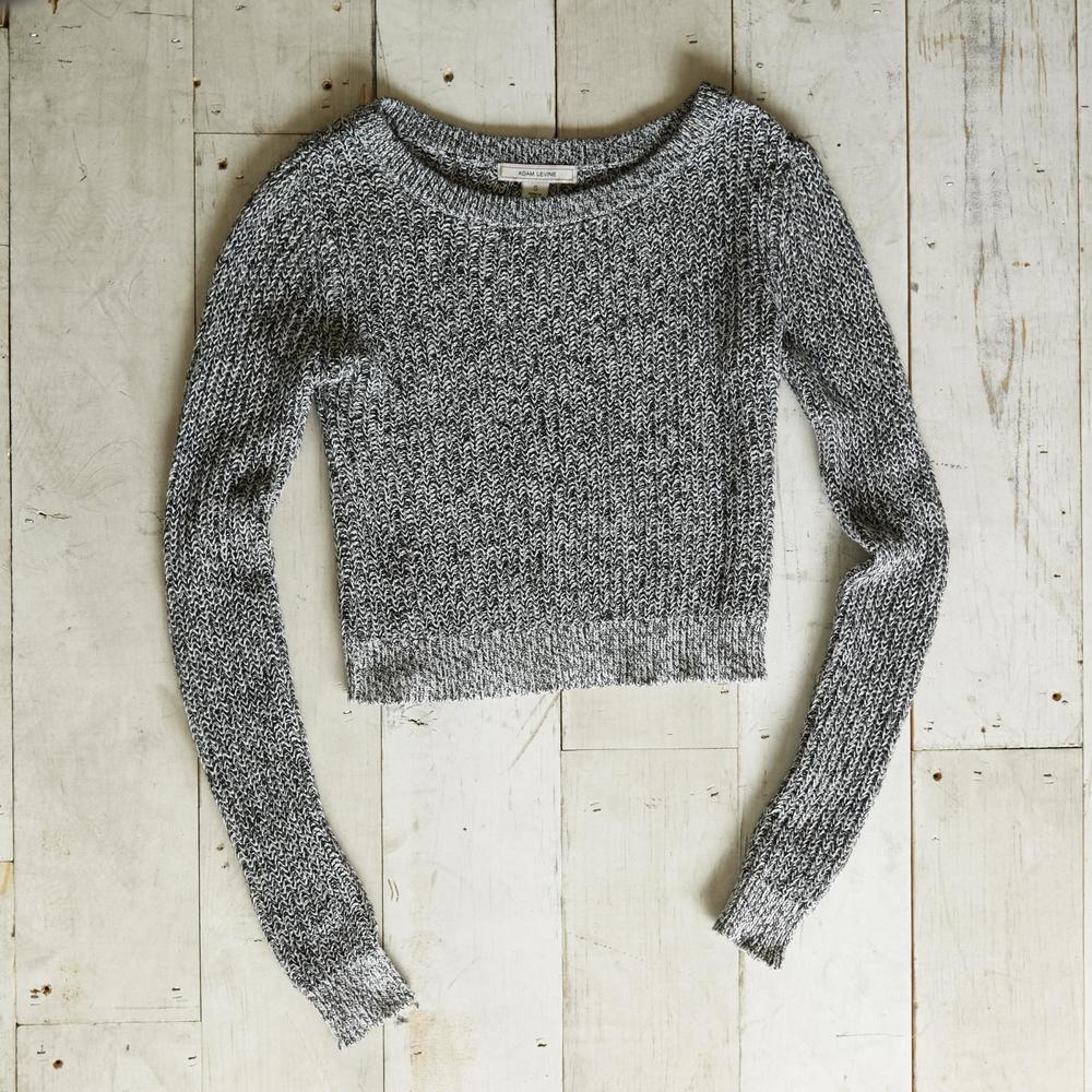 Adam Levine Women's Marled Cropped Sweater