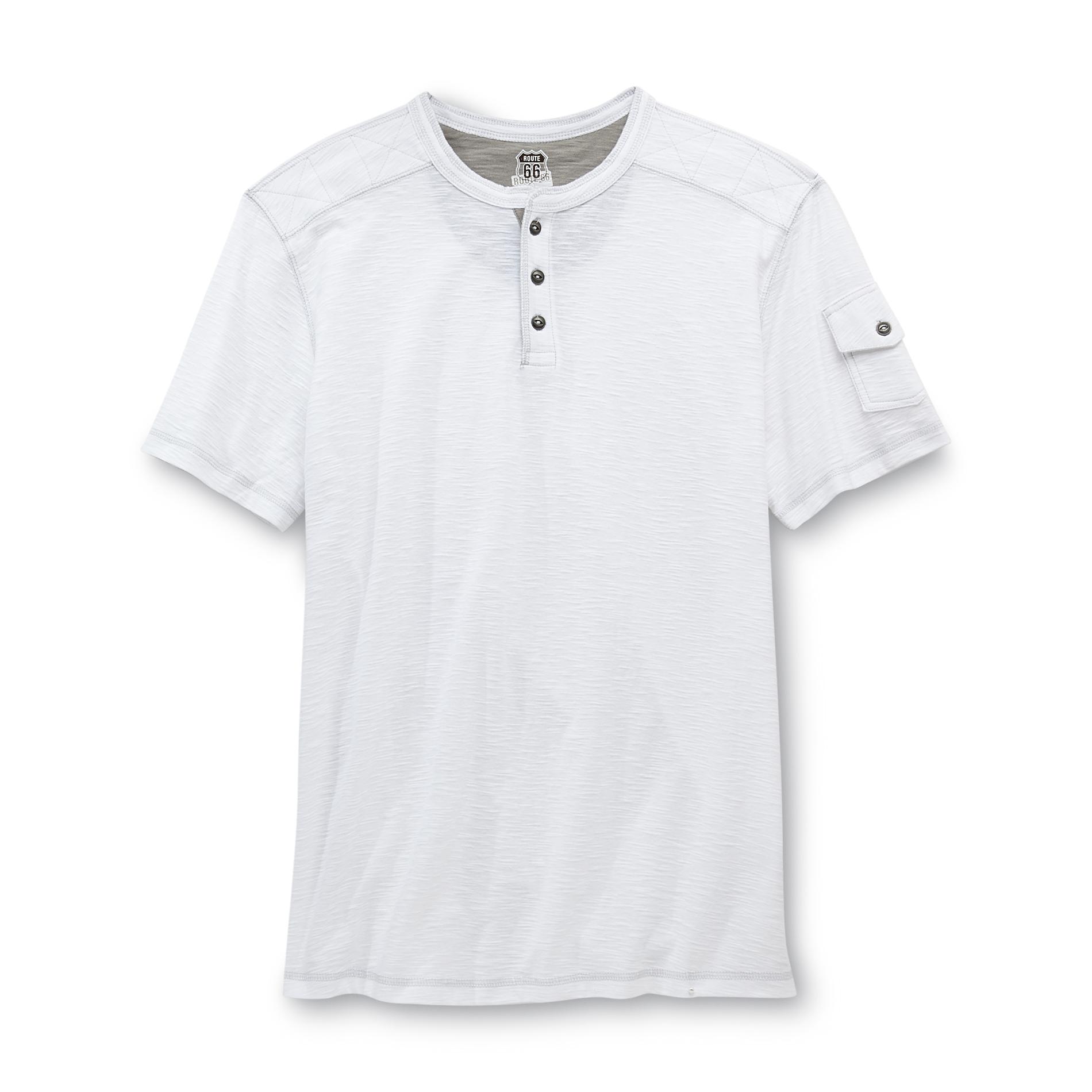 Route 66 Men's Short-Sleeve Henley Shirt