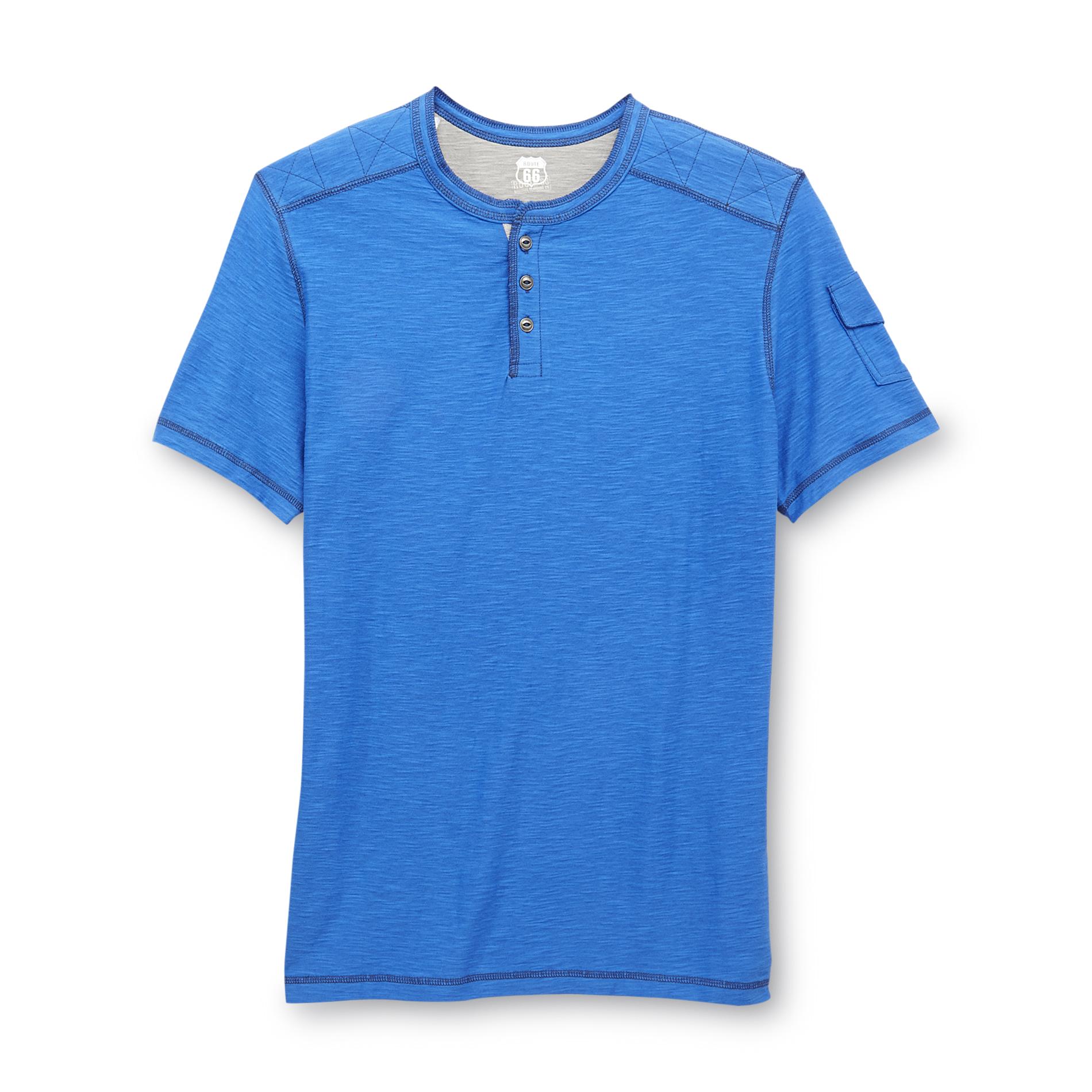 Route 66 Men's Short-Sleeve Henley Shirt