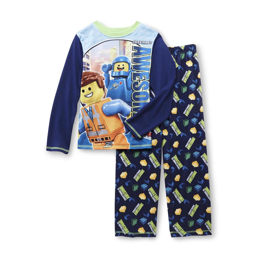LEGO Boy's Pajama Shirt & Flannel Pants