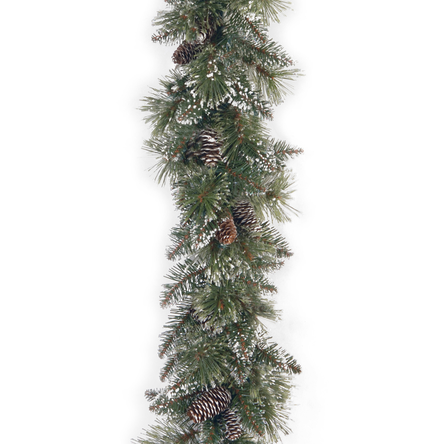 National Tree Company 6 ft. Glittery Bristle Pine Garland