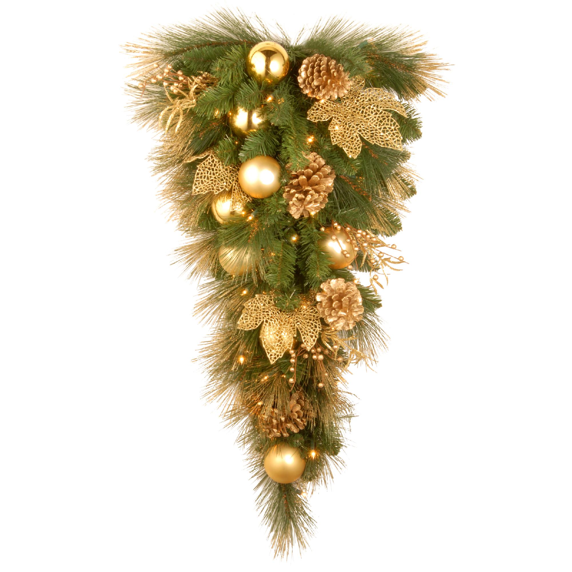 National Tree Company 36" Decorative Collection Elegance Teardrop with Clear Lights