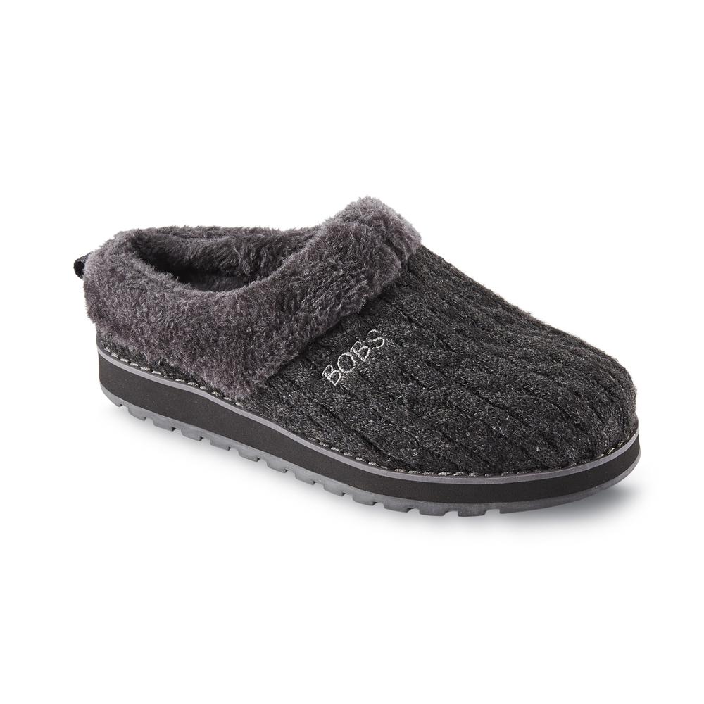Skechers Women's BOBS Keepsakes Delight Gray Cable Knit Clog