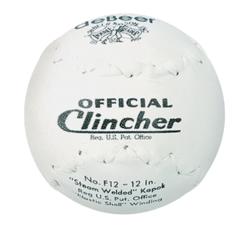 Worth Rawlings Official Debeer Clincher White Ball Softball, 12 Count, F12
