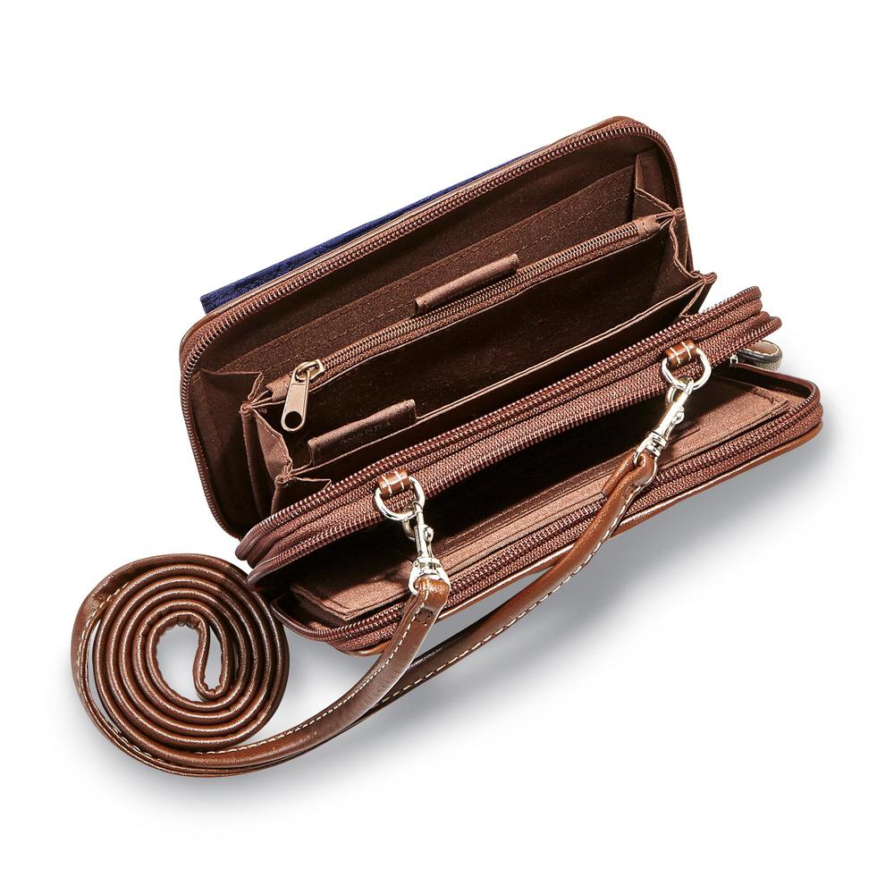 Treviso Women's Jacquard Shoulder Strap Wallet