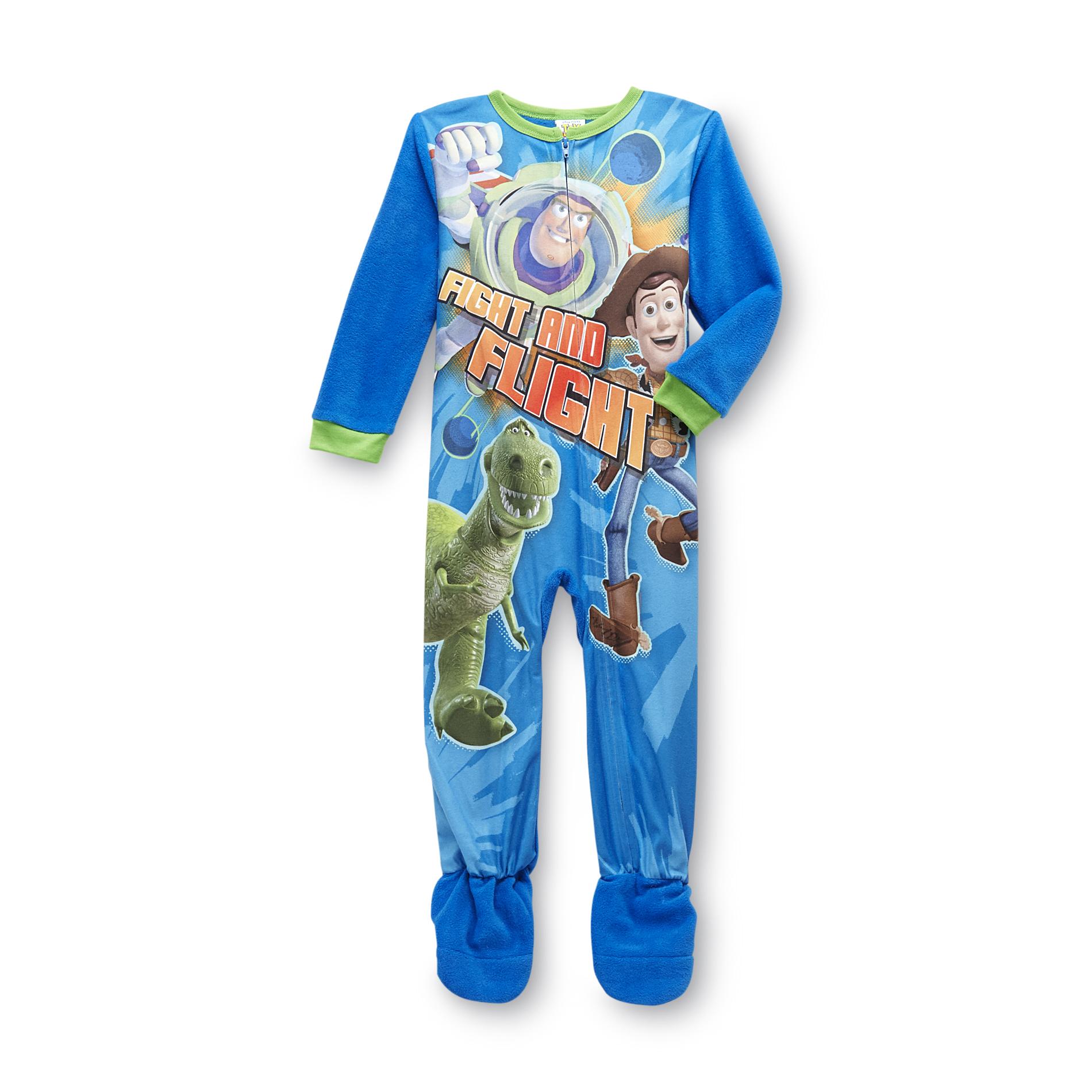 Disney Toy Story Infant & Toddler Boy's Fleece Footed Pajamas