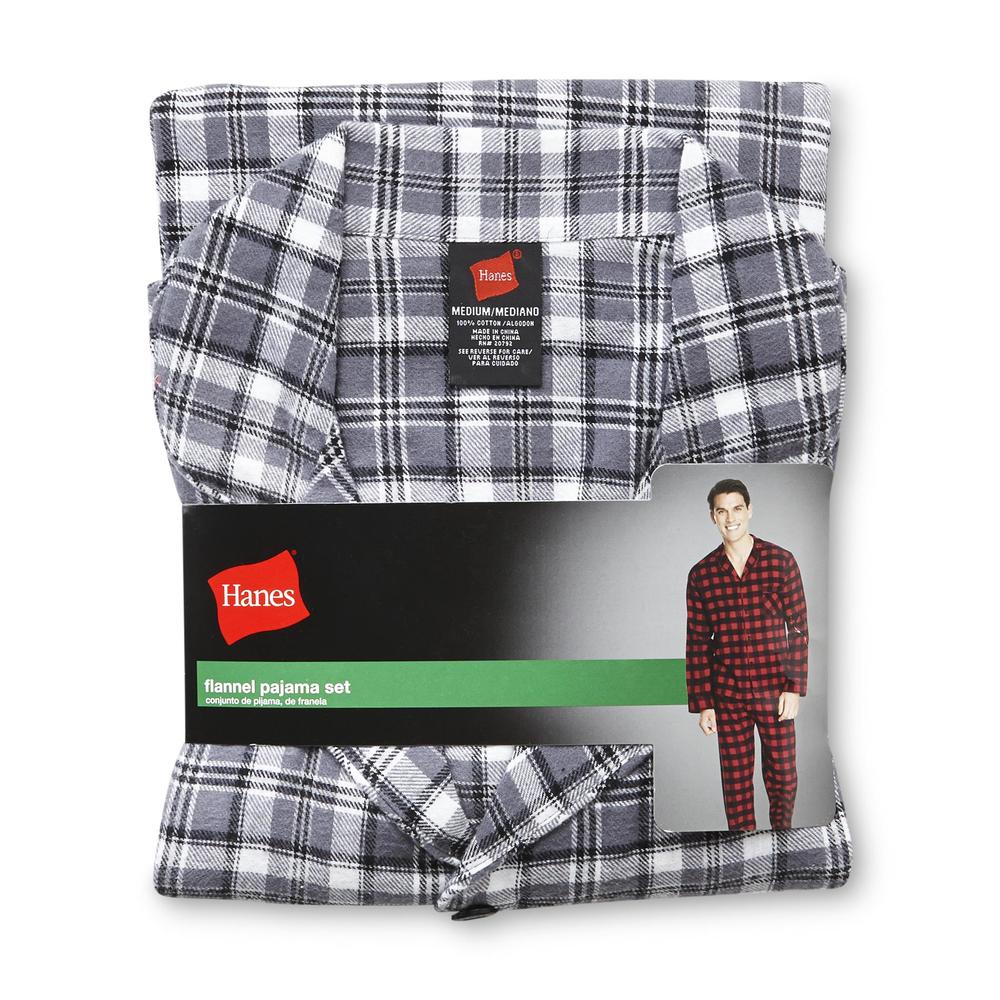 Hanes Men's Flannel Pajama Shirt & Pants - Plaid