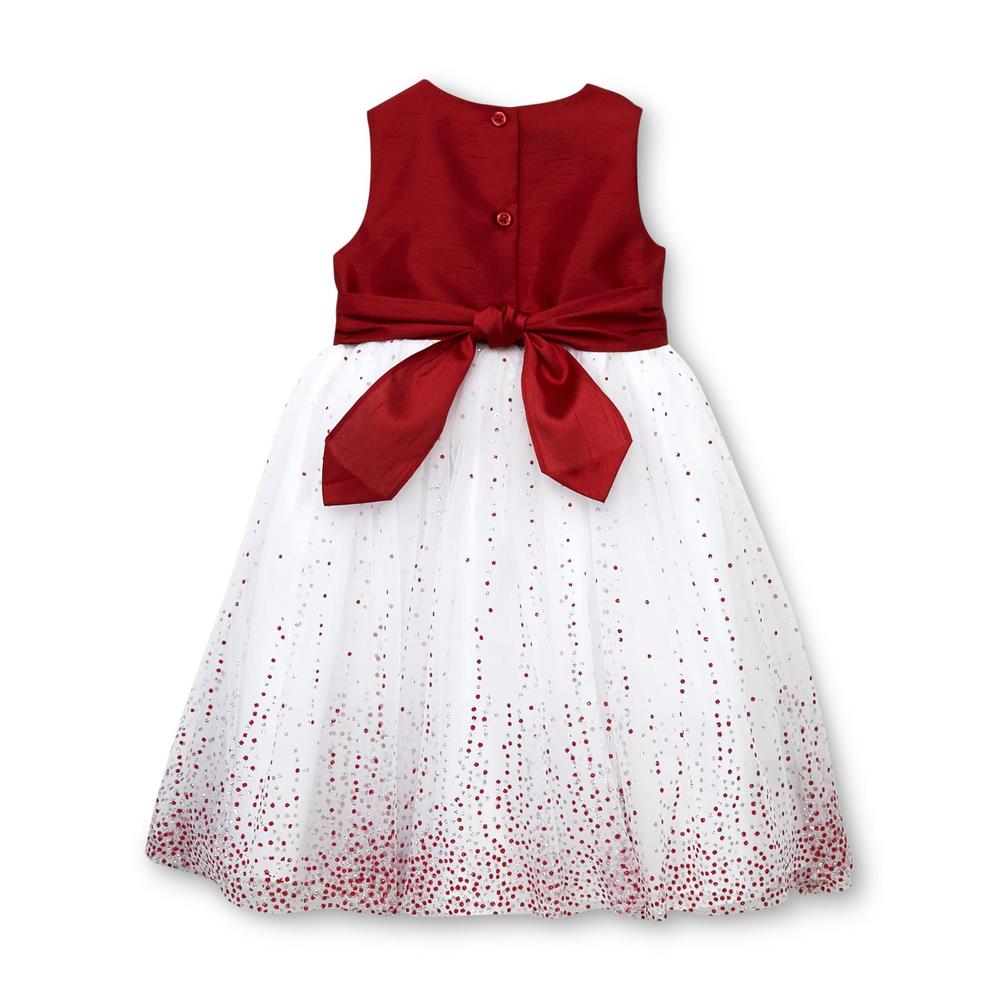 Holiday Editions Infant & Toddler Girl's Sleeveless Party Dress & Diaper Cover