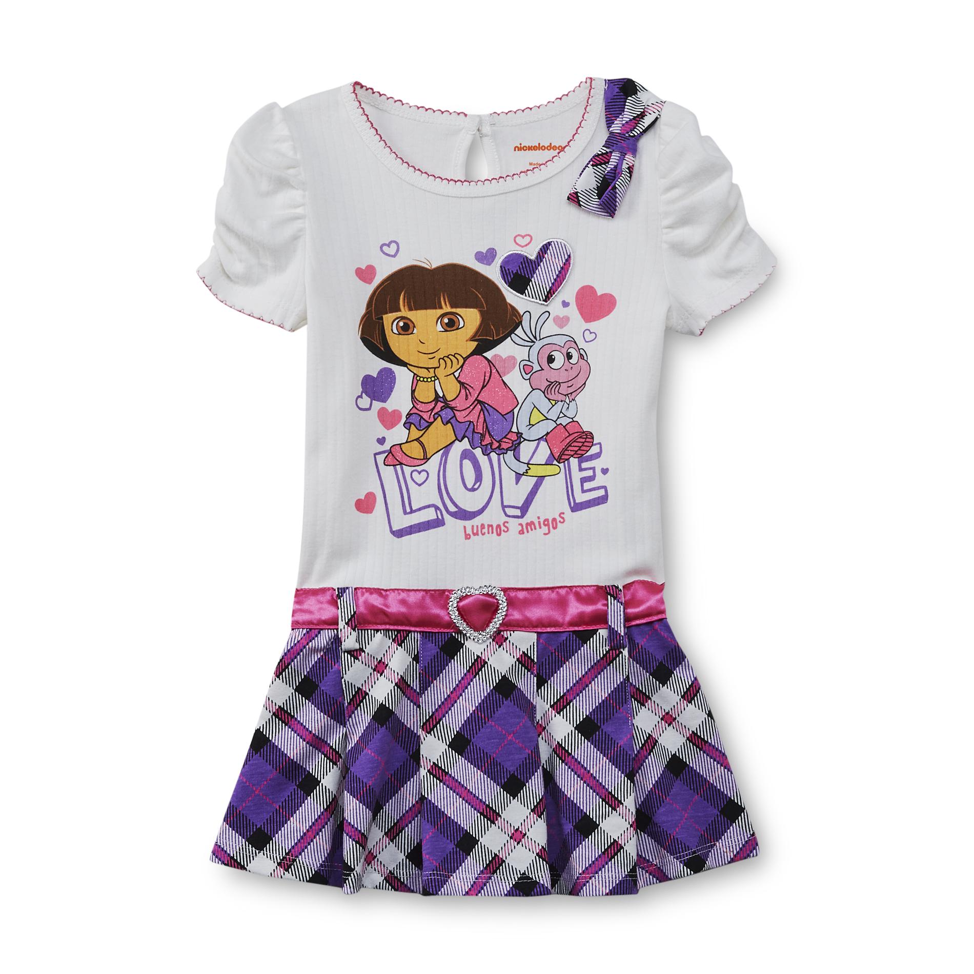Nickelodeon Dora The Explorer Toddler Girl's Dress - Love