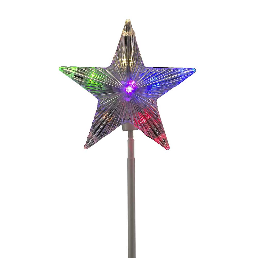 LED star pinwheel pathway marker. - Seasonal - Christmas - Outdoor Decor