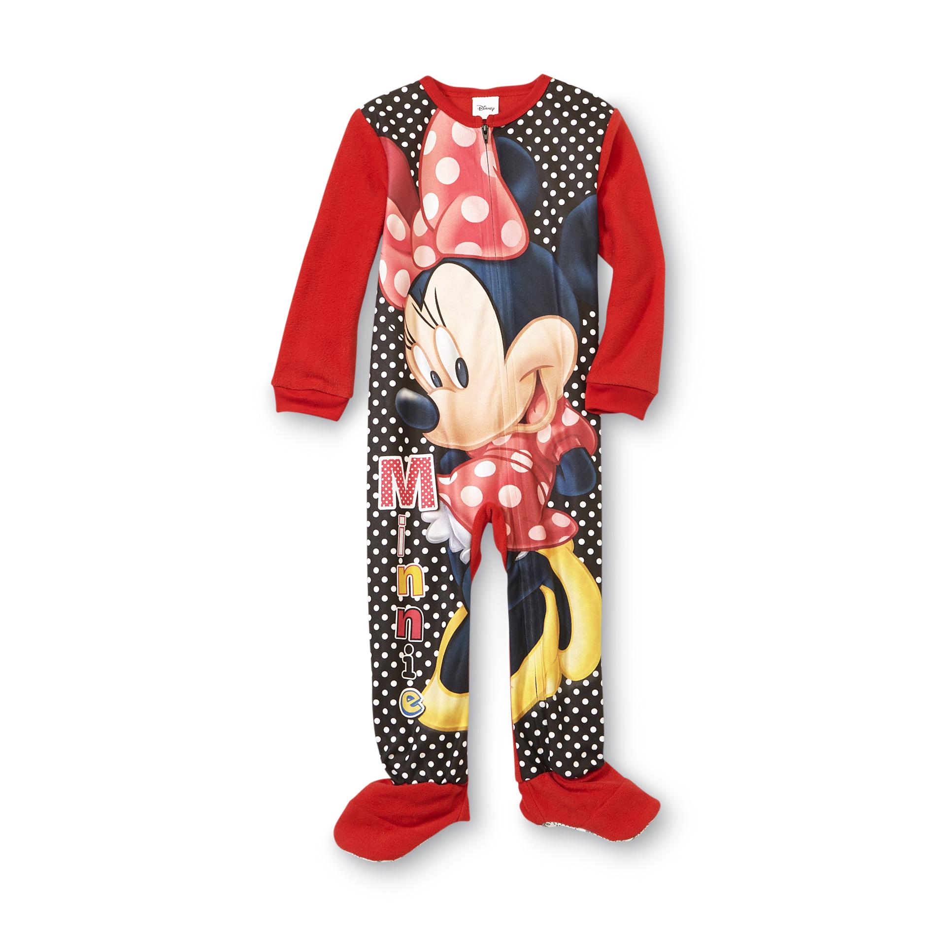 Disney Minnie Mouse Infant & Toddler Girl's Fleece Footed Pajamas