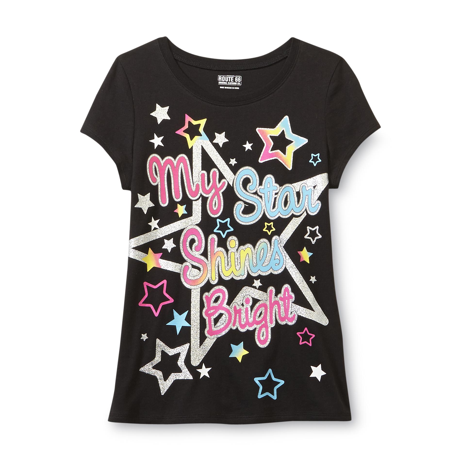 Route 66 Girl's Graphic Top - Star