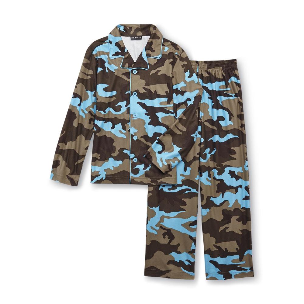 Joe Boxer Boy's Micro Jersey Pajamas - Camouflage