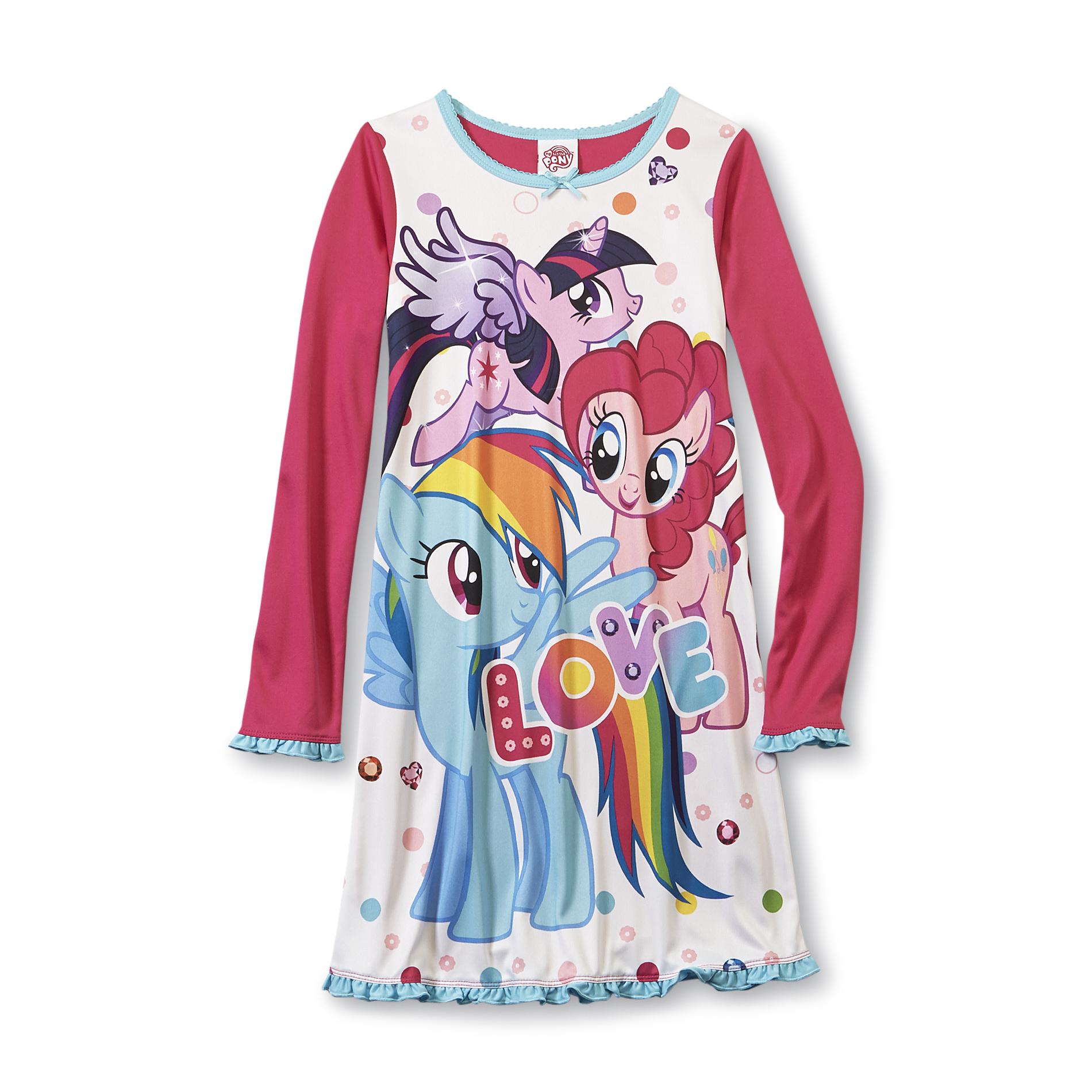 My Little Pony Girl's Long-Sleeve Nightgown