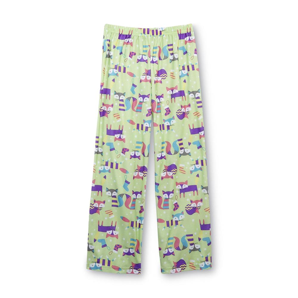 Joe Boxer Girl's Microfleece Pajama Shirt & Pants - Fox