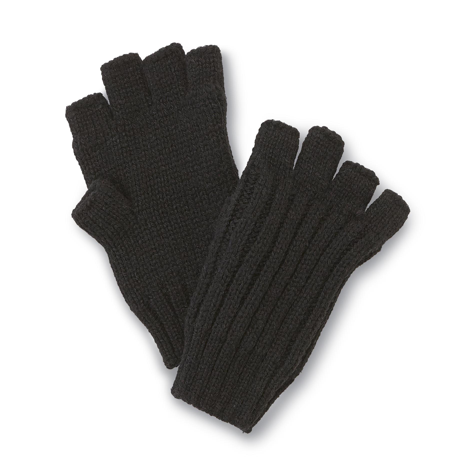 Outdoor Life Men's Wool-Blend Fingerless Gloves