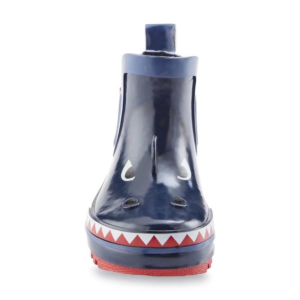&nbsp; Toddler Boy's 3" Navy Rain Boot - Shark