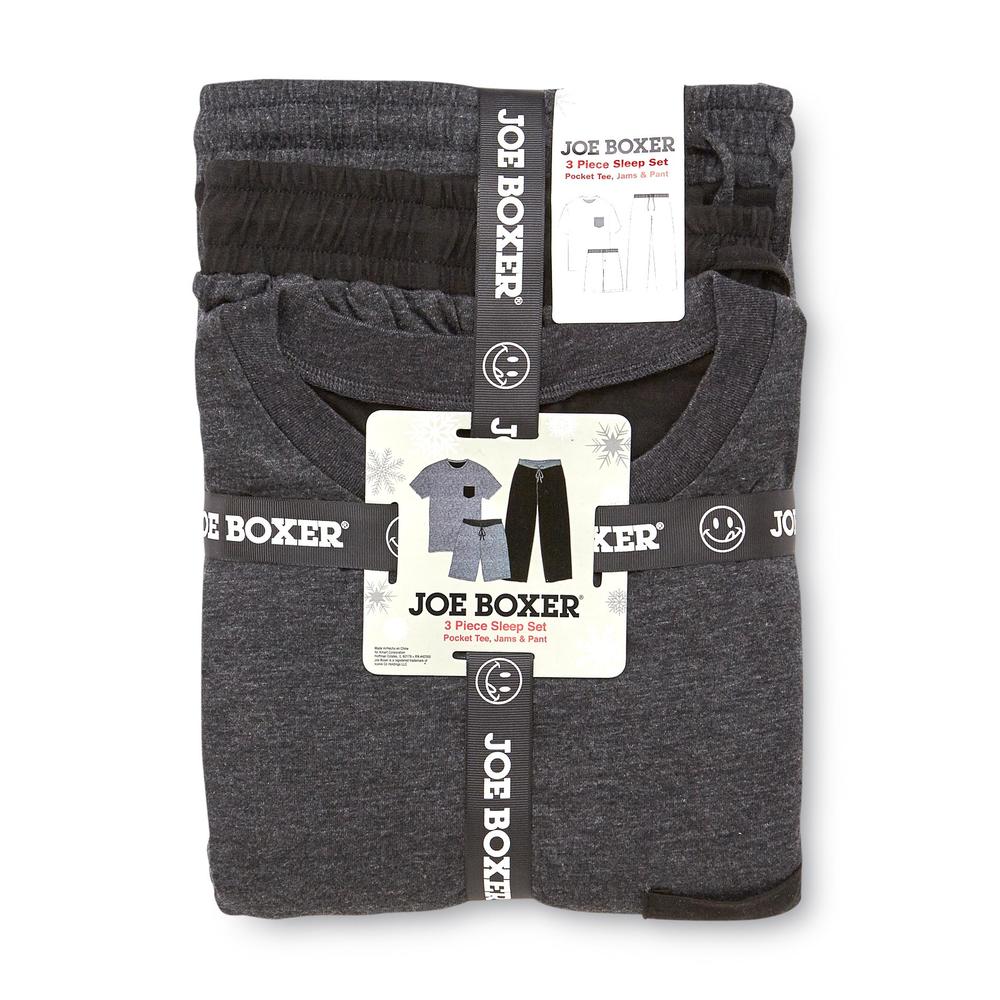 Joe Boxer Men's Big & Tall Pajama T-Shirt  Pants & Shorts - Colorblock