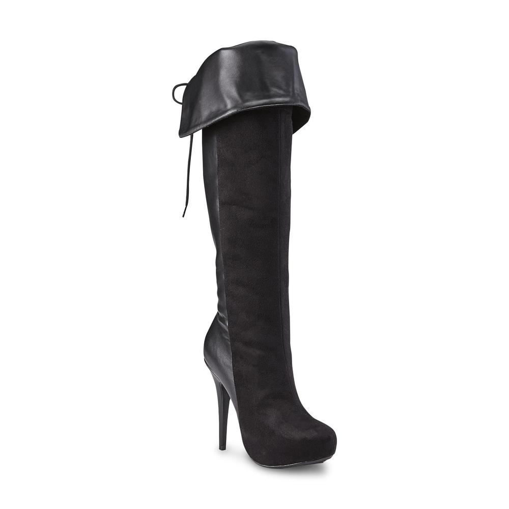 Delicious Women's Bogo 14" Black High-Heel Tall Boot