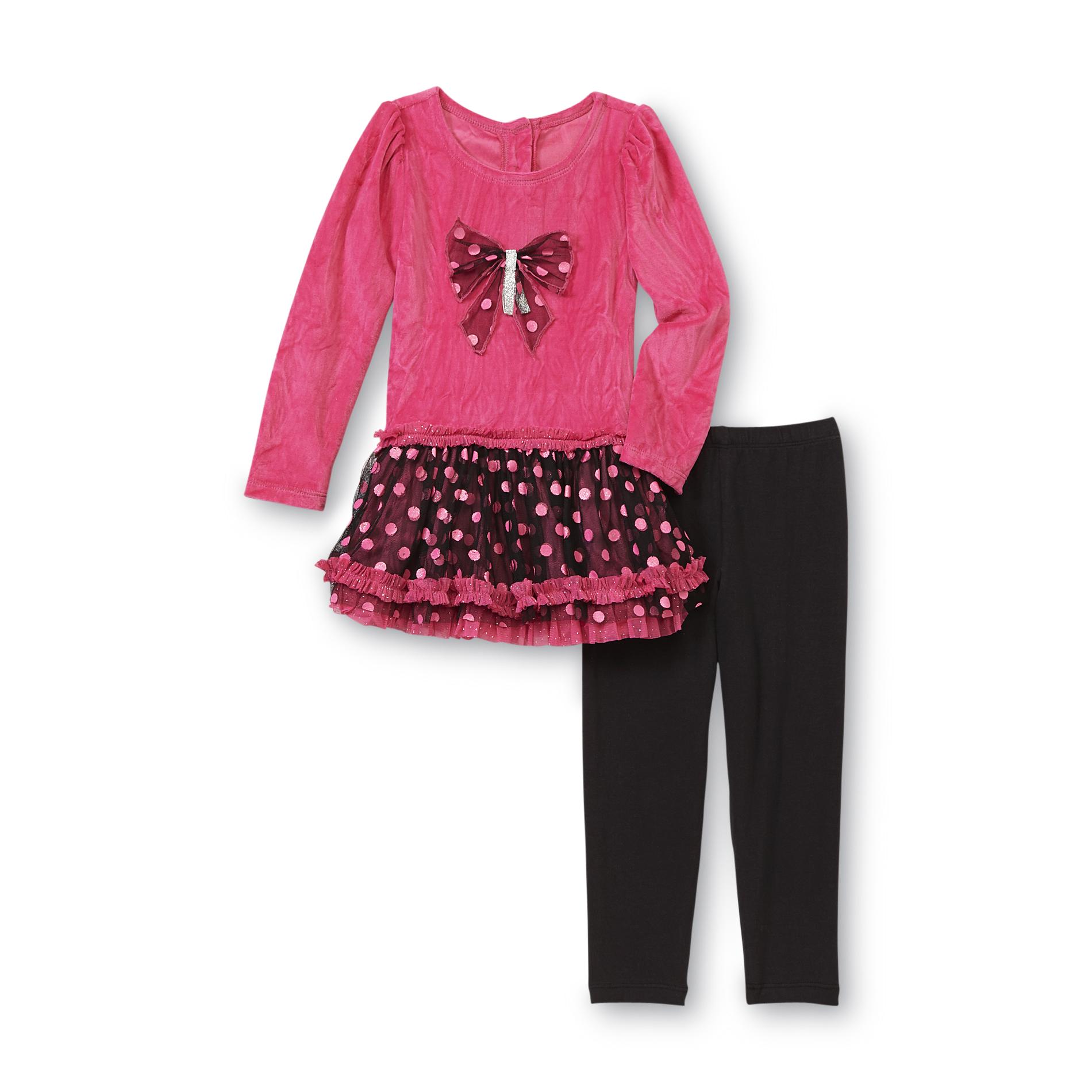 WonderKids Infant & Toddler Girl's Skirted Tunic & Leggings - Polka Dots