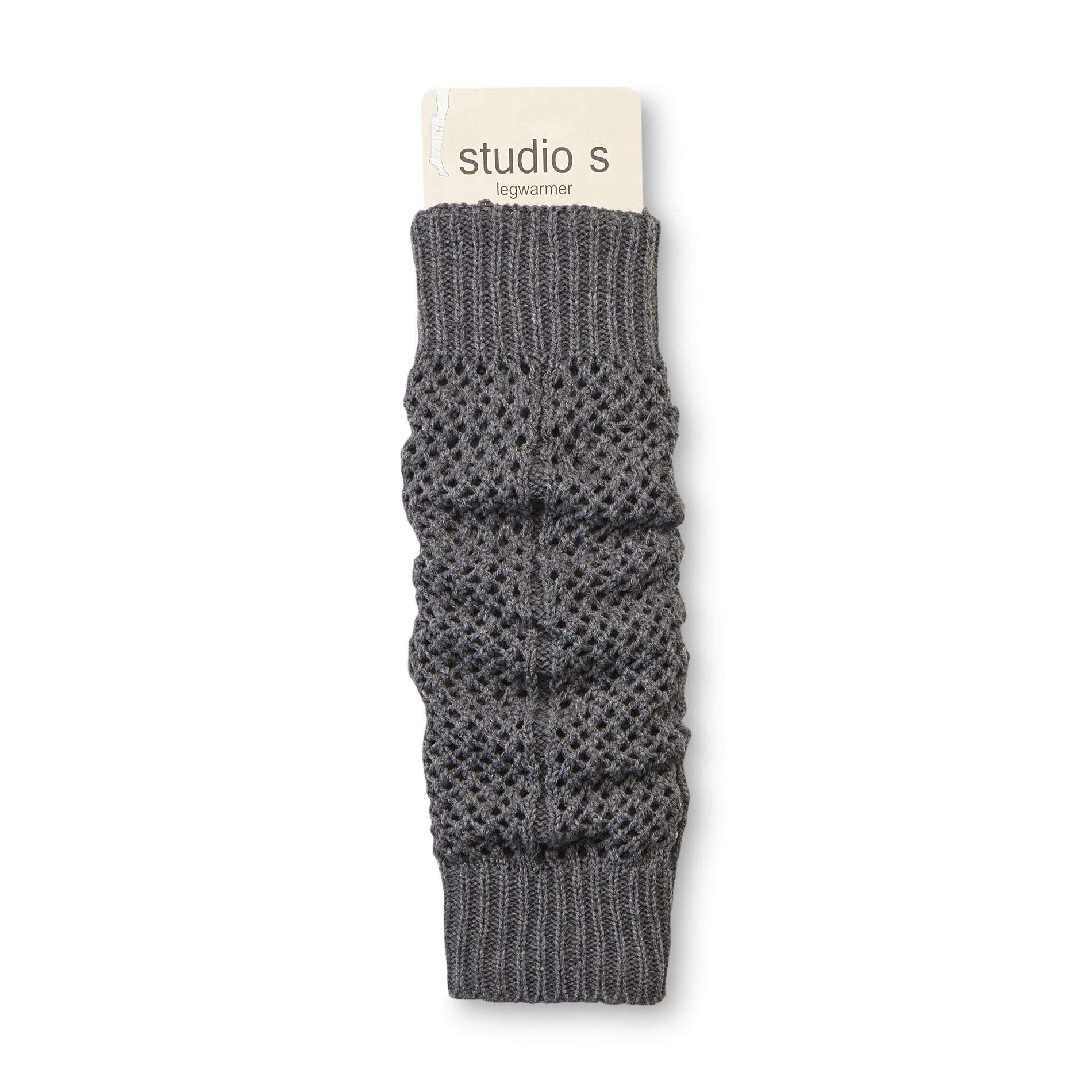 Studio S Women's Crochet Leg Warmers