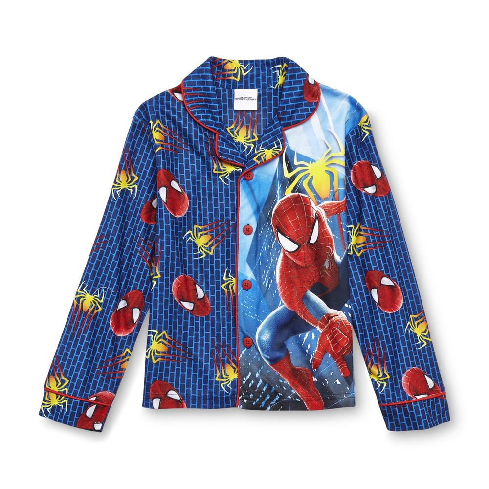 Marvel The Amazing Spider-Man 2 Boy's Button-Front Pajamas