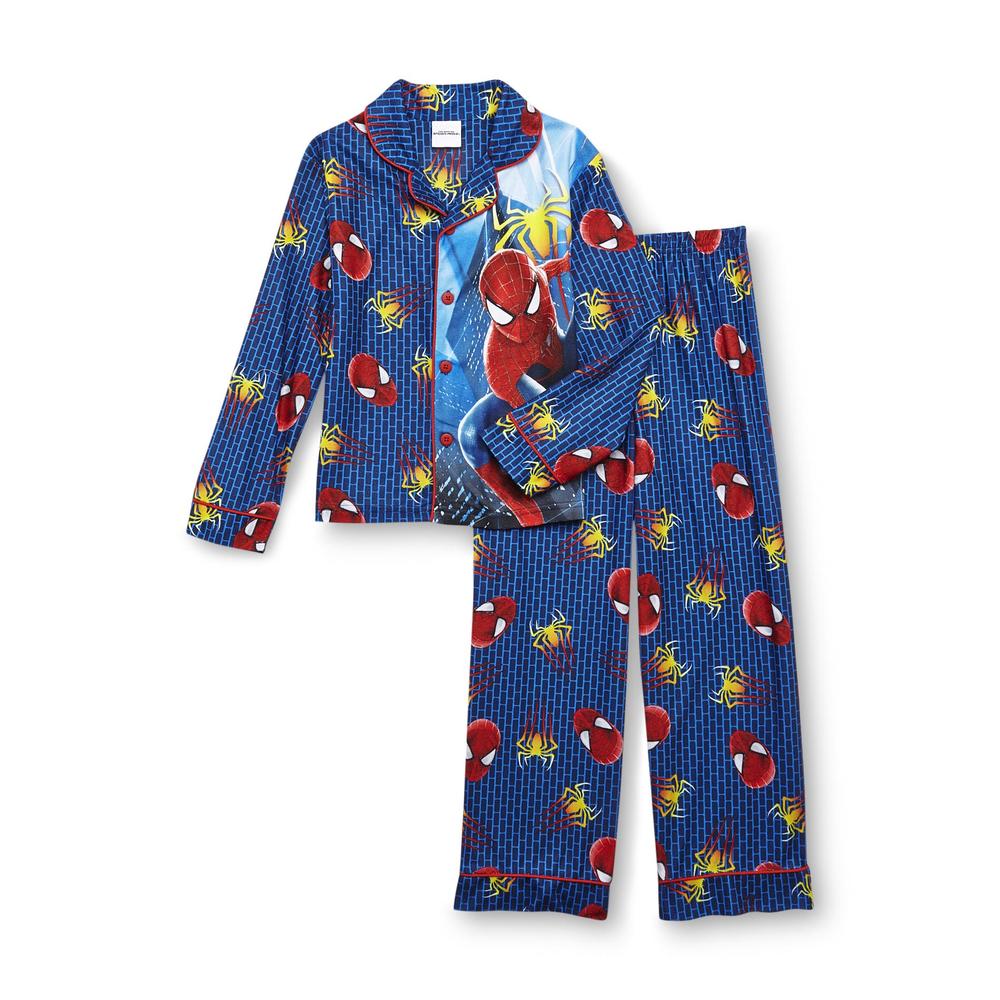 Marvel The Amazing Spider-Man 2 Boy's Button-Front Pajamas