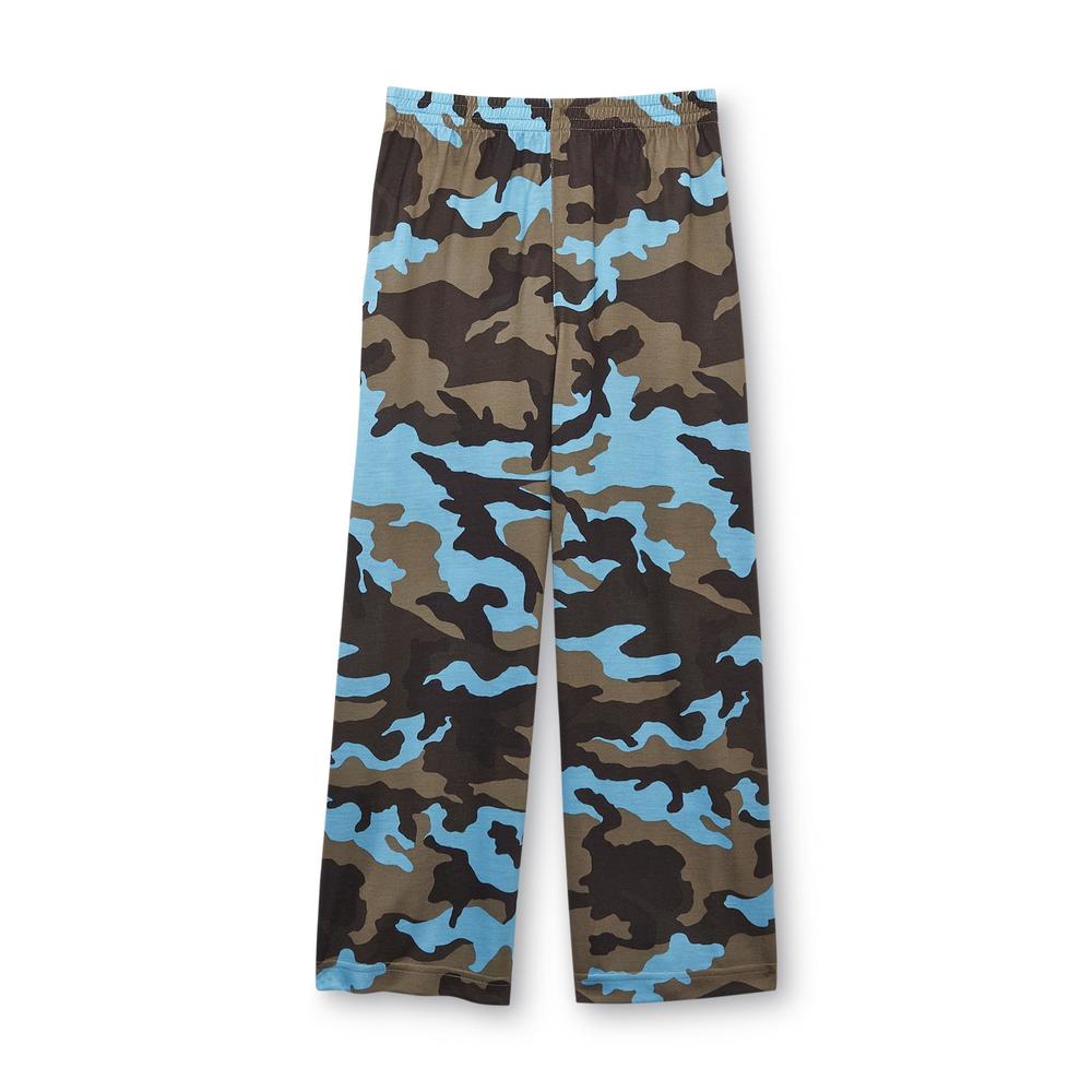 Joe Boxer Boy's Pajama Shirt & Pants - Camouflage & Dog Tags