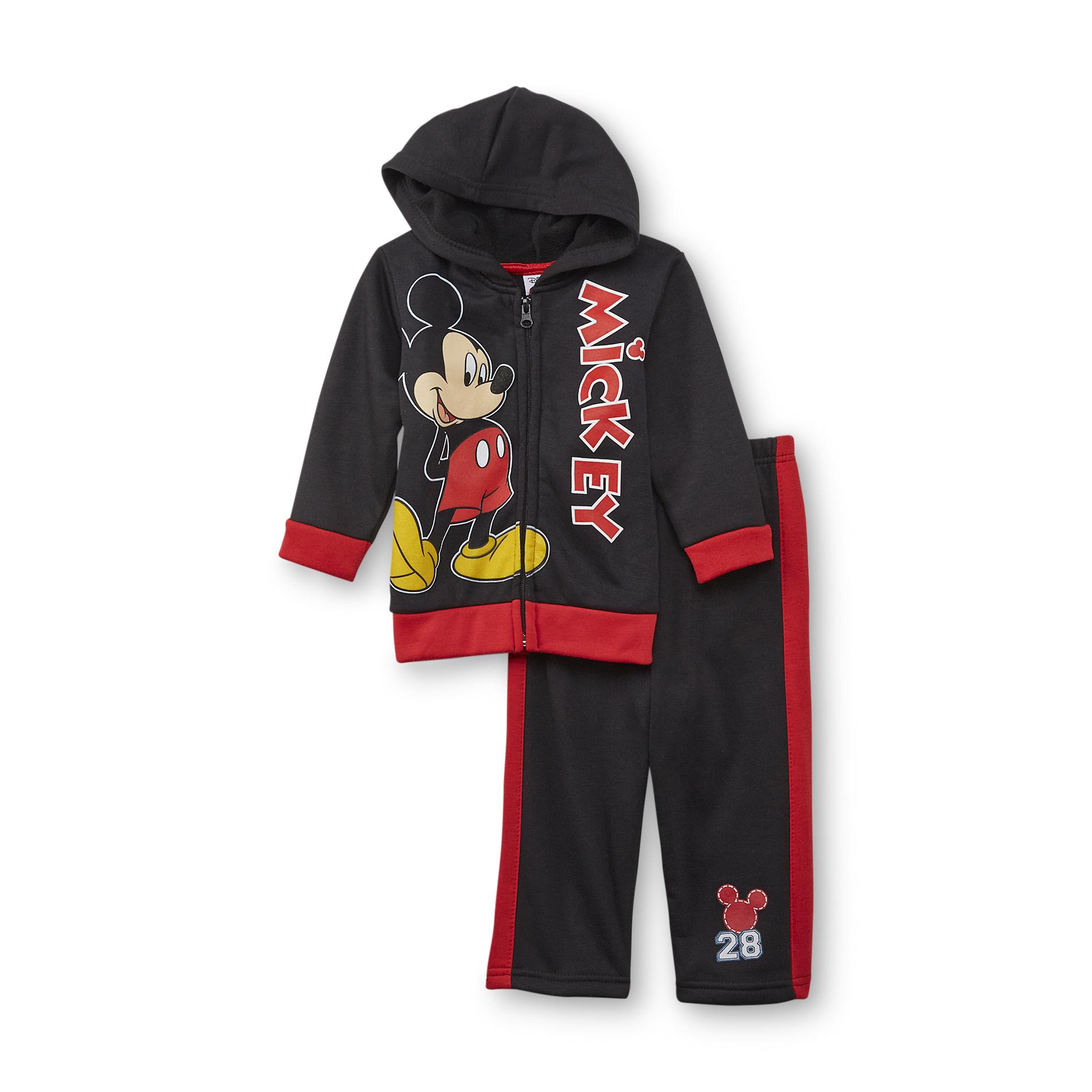 Disney Mickey Mouse Infant & Toddler Boy's Hoodie Jacket & Athletic Pants