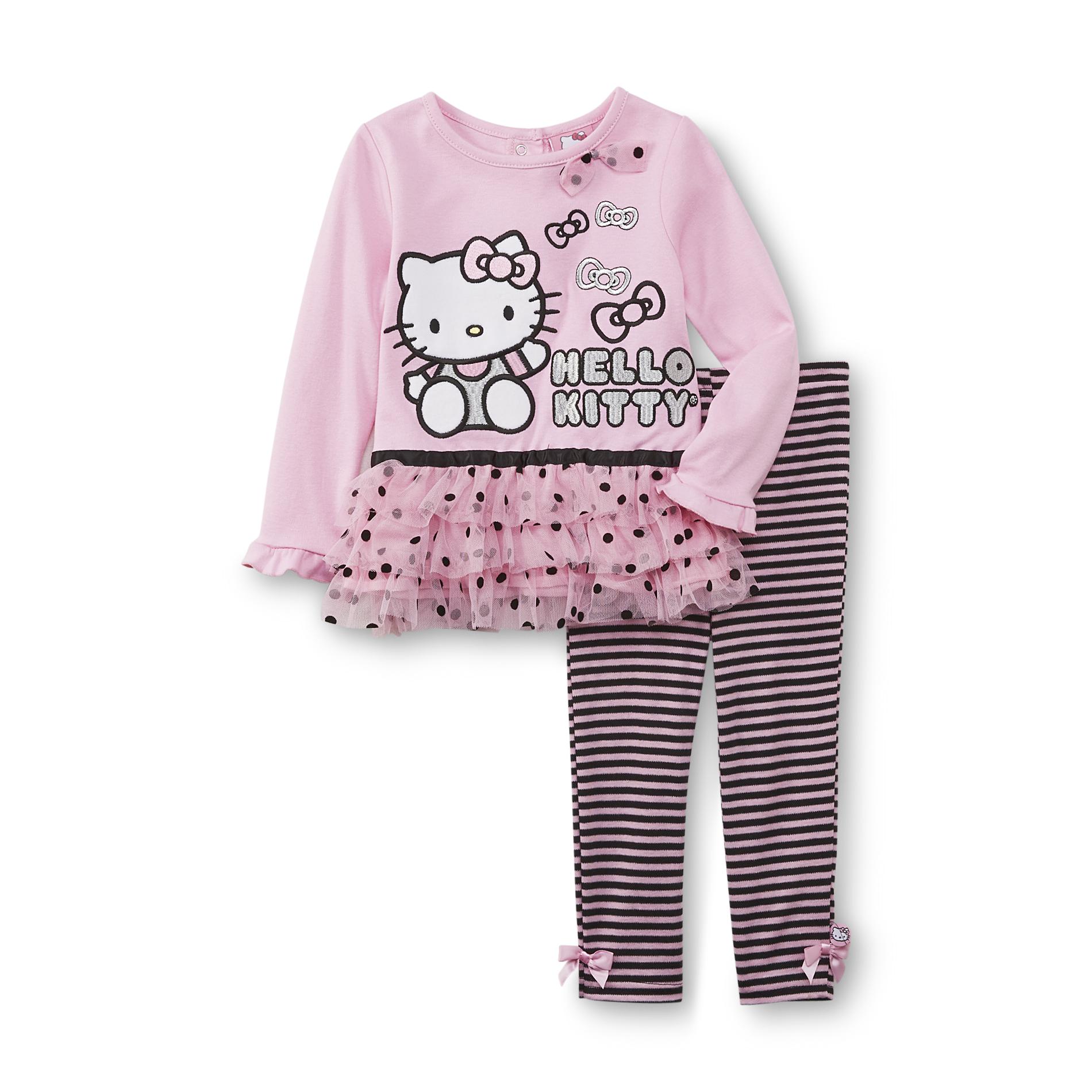 Hello Kitty Infant & Toddler Girl's Tutu Tunic Top & Leggings