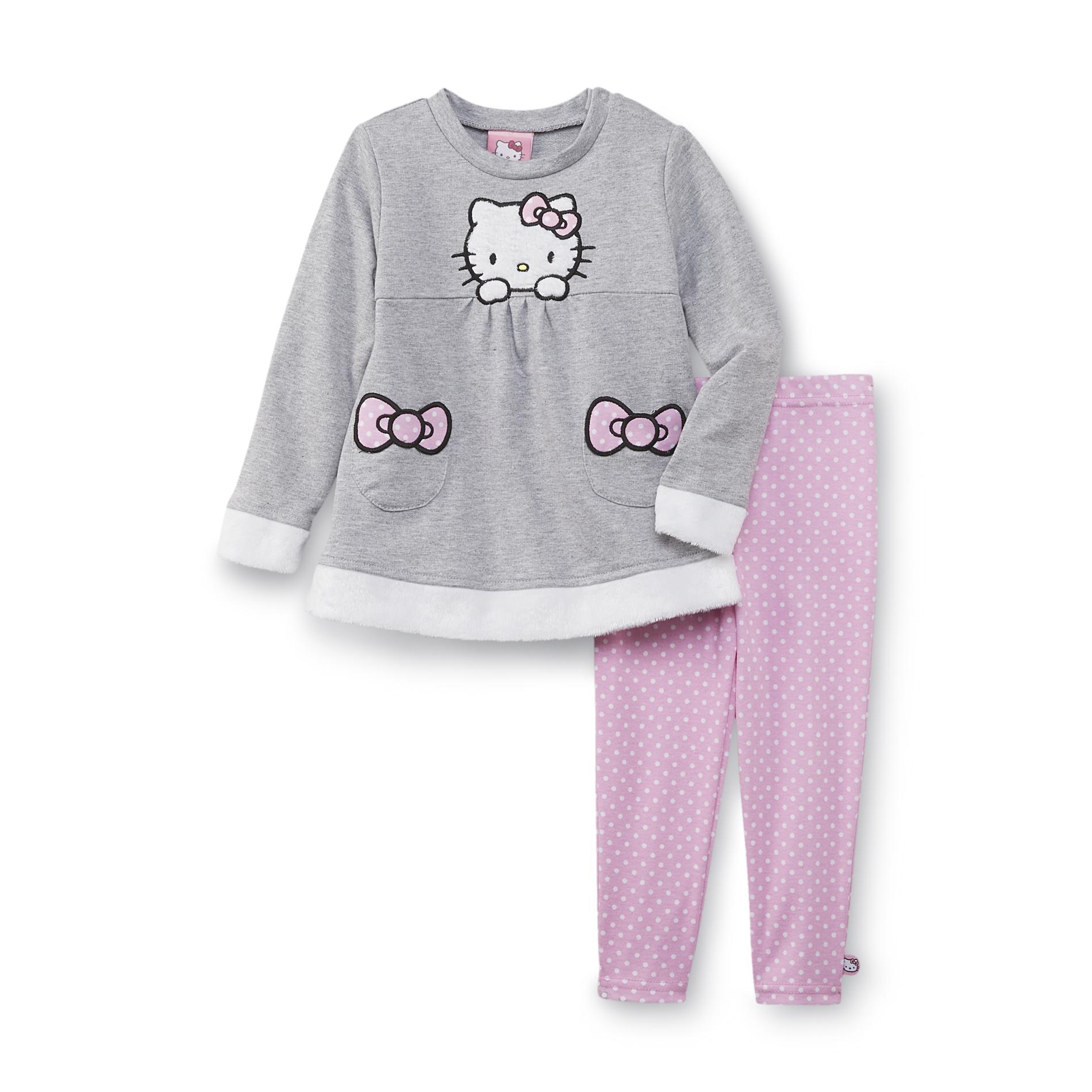 Hello Kitty Infant & Toddler Girl's French Terry Knit Tunic & Leggings