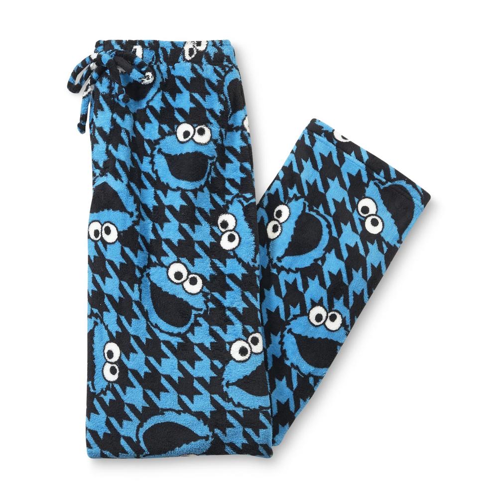 Sesame Street Cookie Monster Men's Plush Fleece Pajama Pants