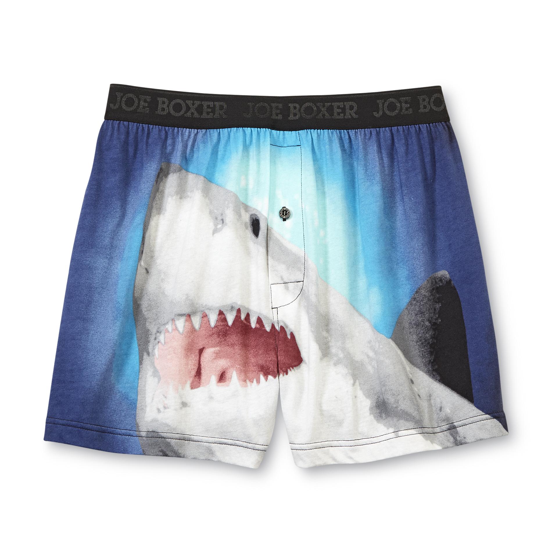 Joe Boxer Men's Knit Boxer Shorts - Shark