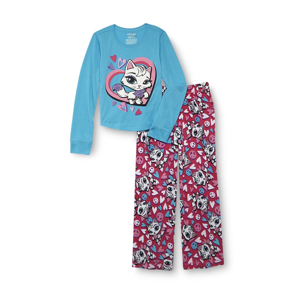 Joe Boxer Girl's Pajama Shirt & Pants - Glam Kitten
