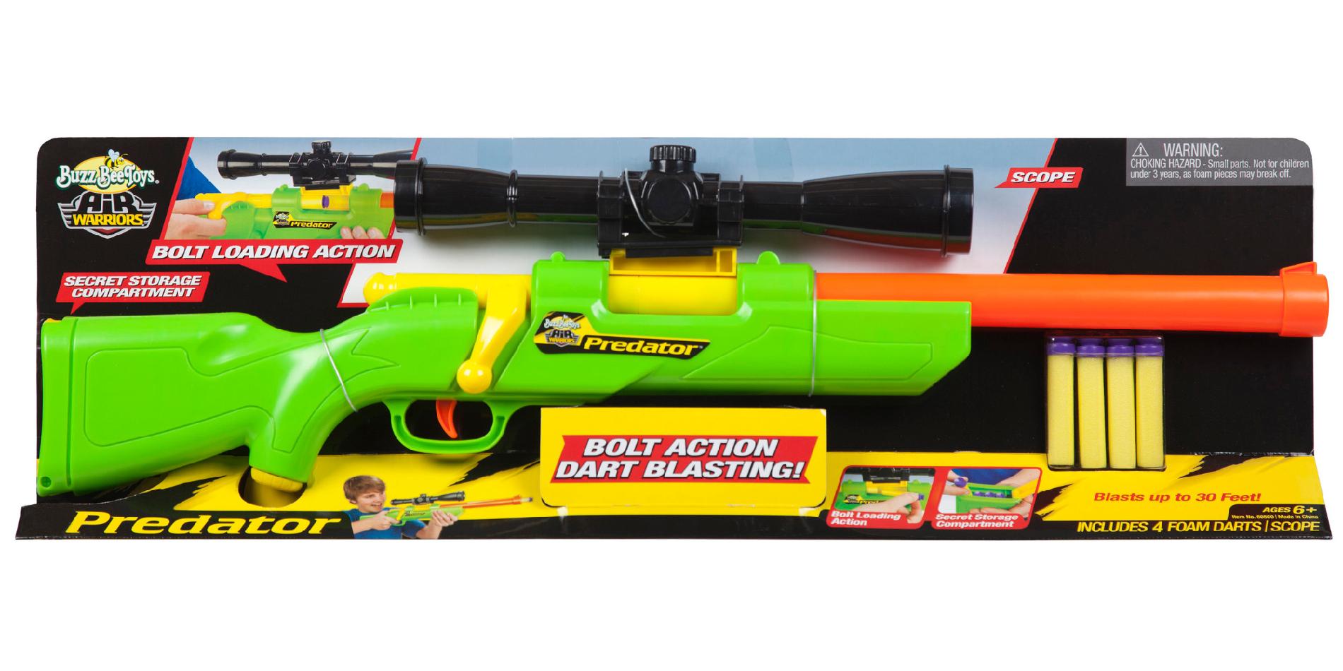 Buzz Bee Toys Air Warriors® Predator   Foam Dart Gun   Toys & Games