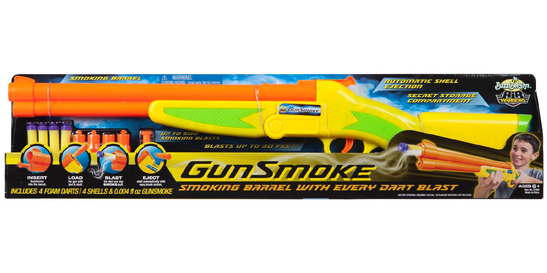 buzz bee toys air warriors gunsmoke blaster
