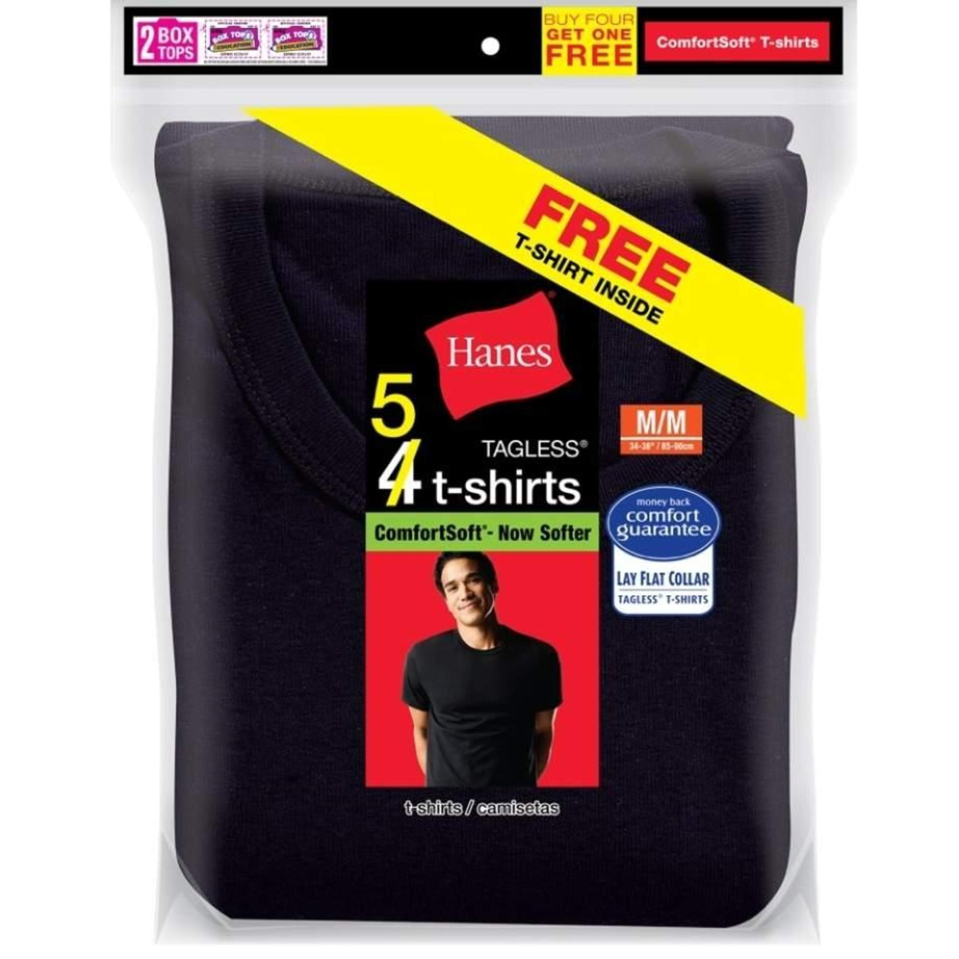 Hanes Men's 5-Pack ComfortSoft T-Shirts