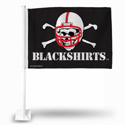 Rico 9474622794 Nebraska Cornhuskers Blackshirts Car Flag