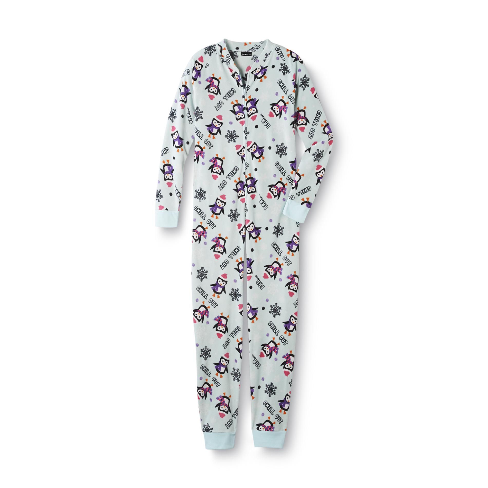 Joe Boxer Women's One-Piece Pajamas - Penguins