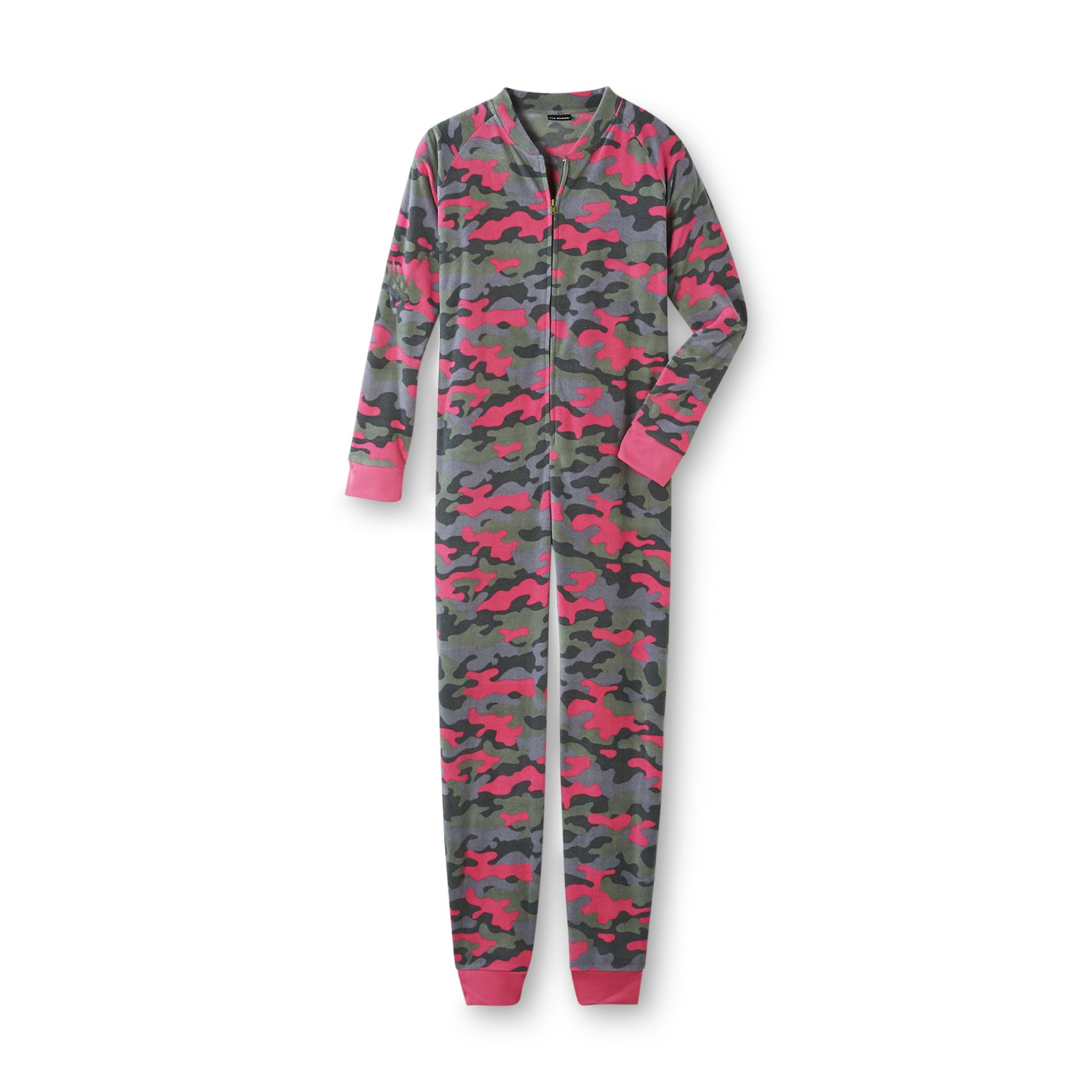 Joe Boxer Women's One-Piece Pajamas - Camouflage