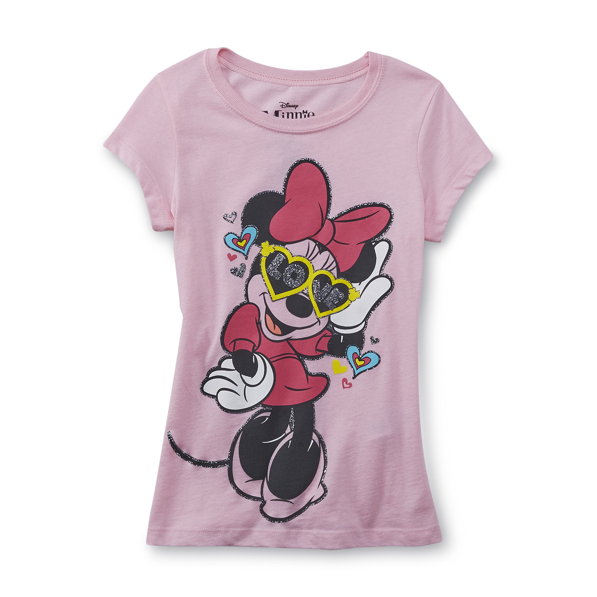 Disney Minnie Mouse Girl's Graphic T-Shirt - Love