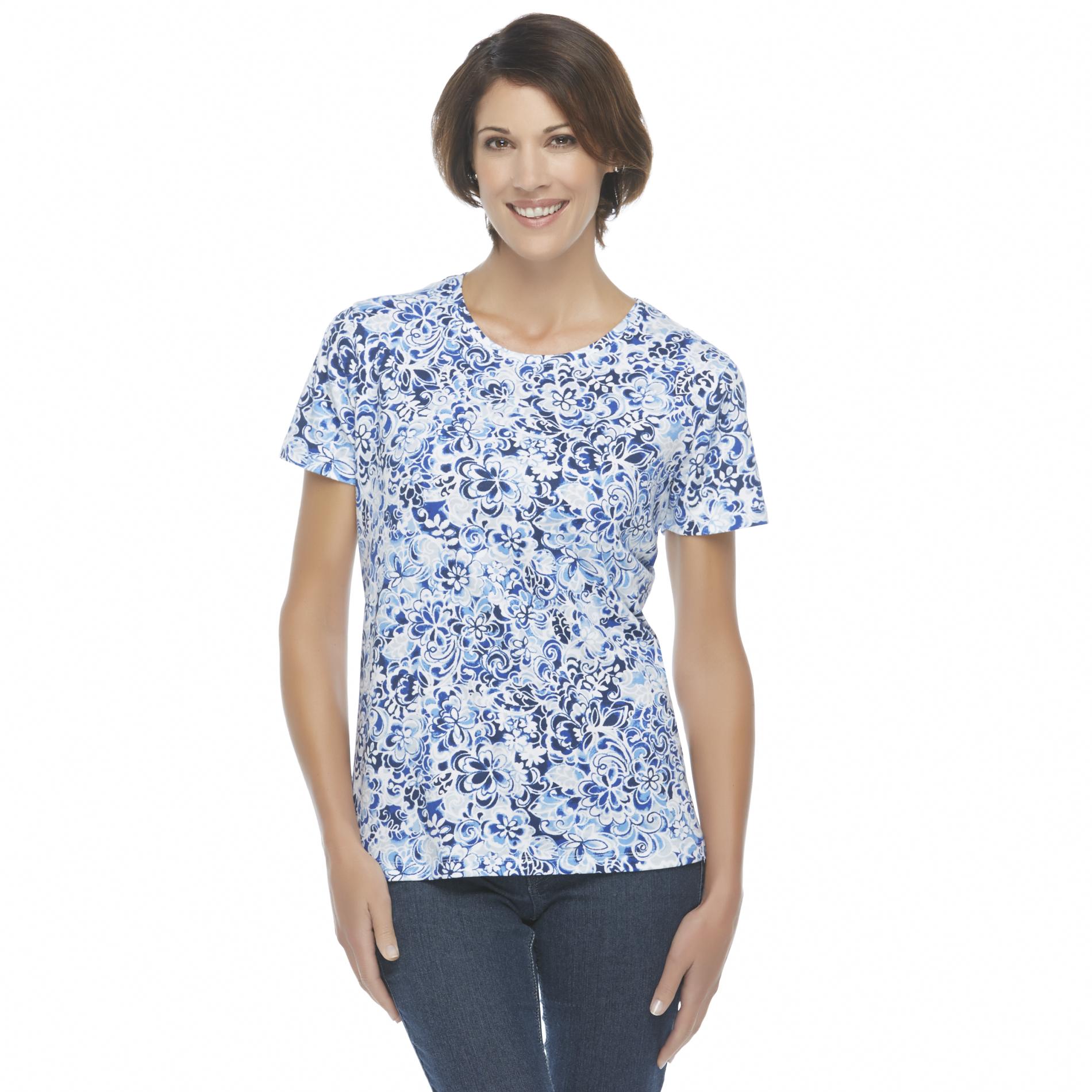 Laura Scott Women's Printed T-Shirt - Floral