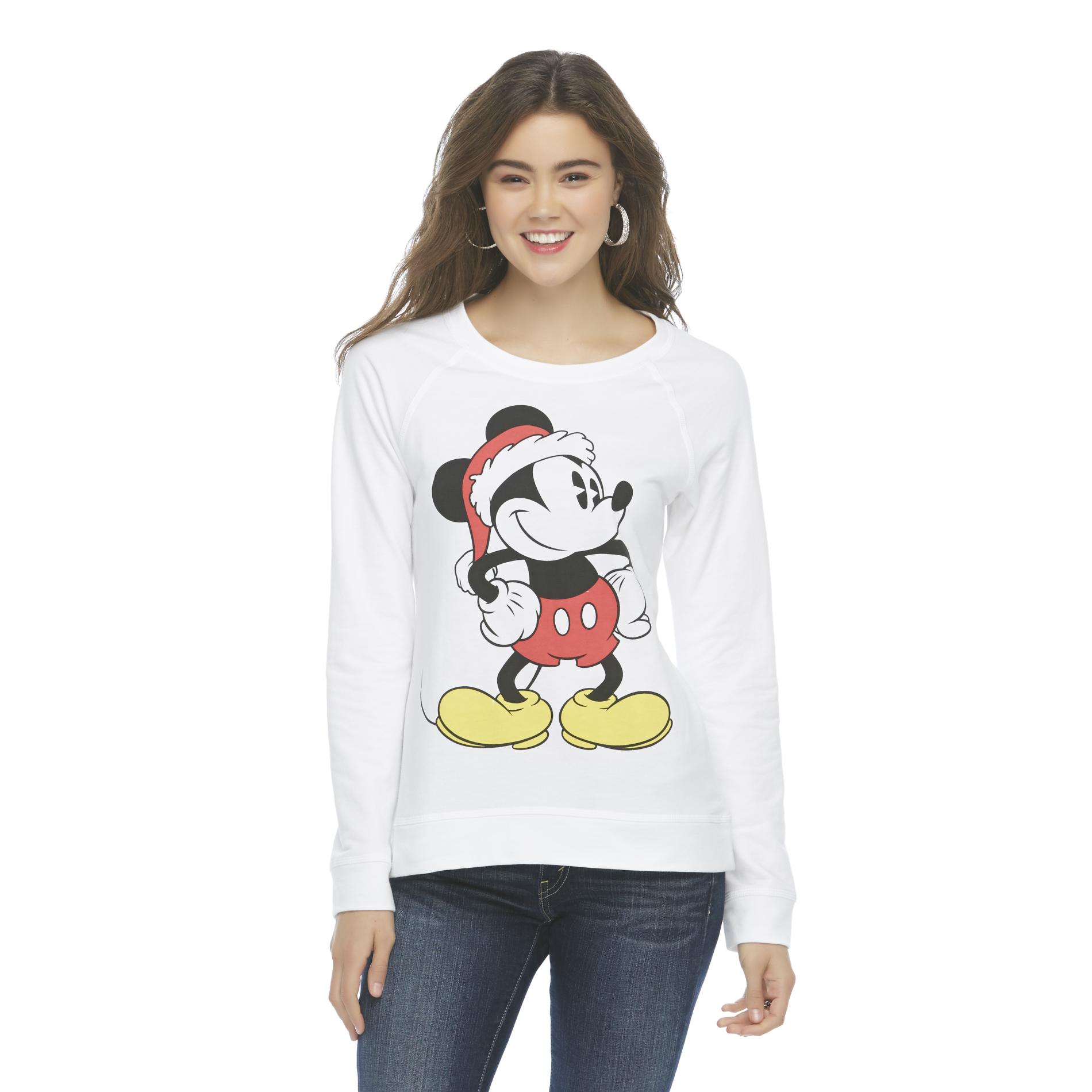 Disney Mickey Mouse Junior's Christmas  Sweatshirt