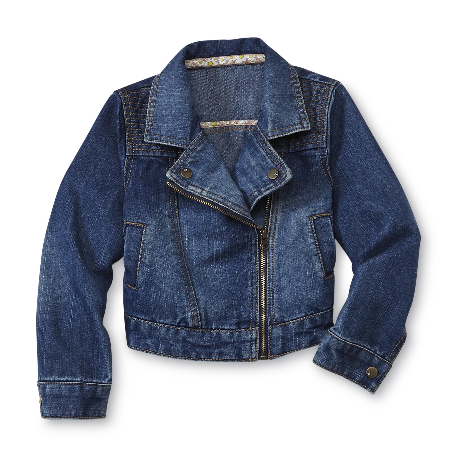 Toughskins Infant & Toddler Girl's Denim Moto Jacket