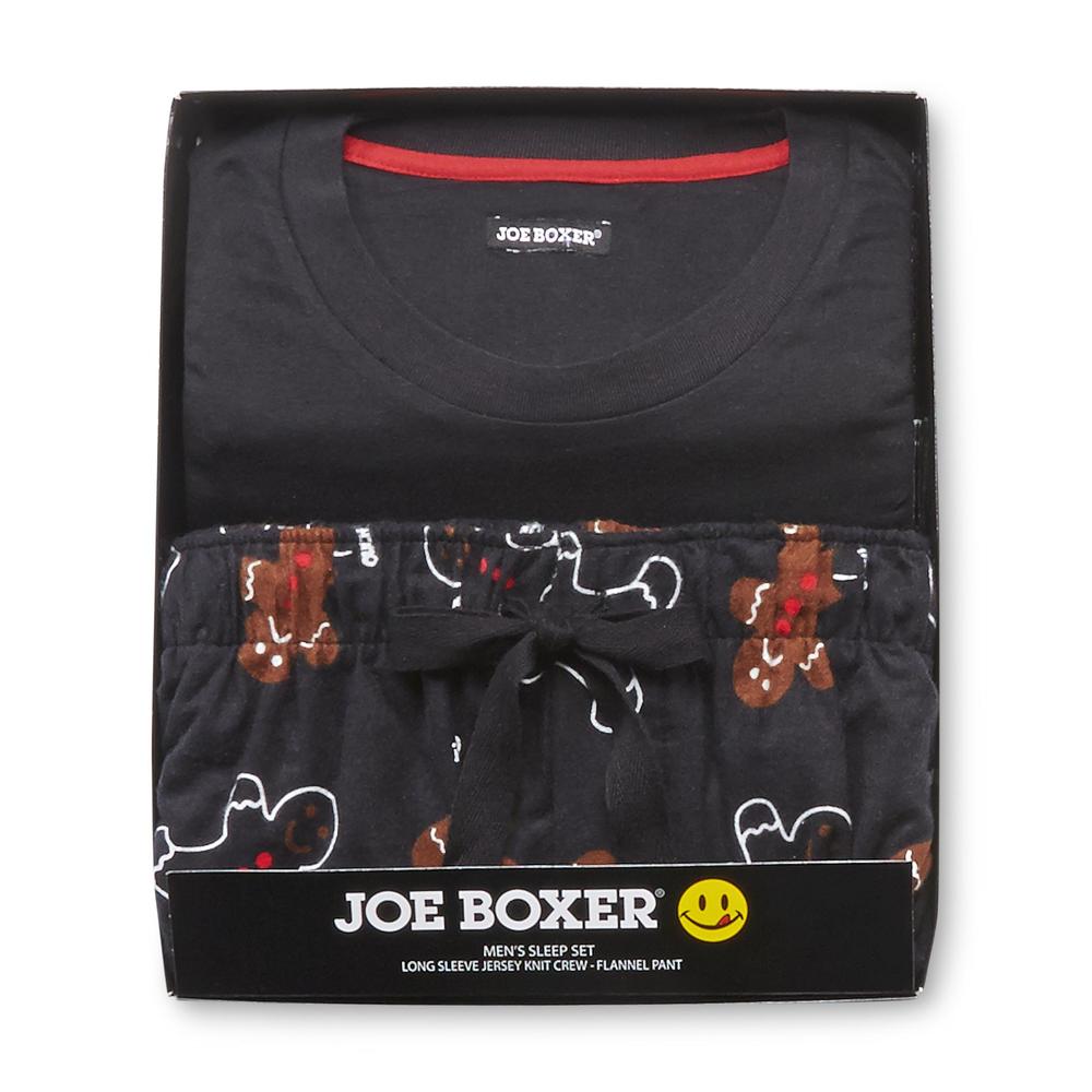 Joe Boxer Men's Christmas Pajama Shirt & Pants - Gingerbread Men