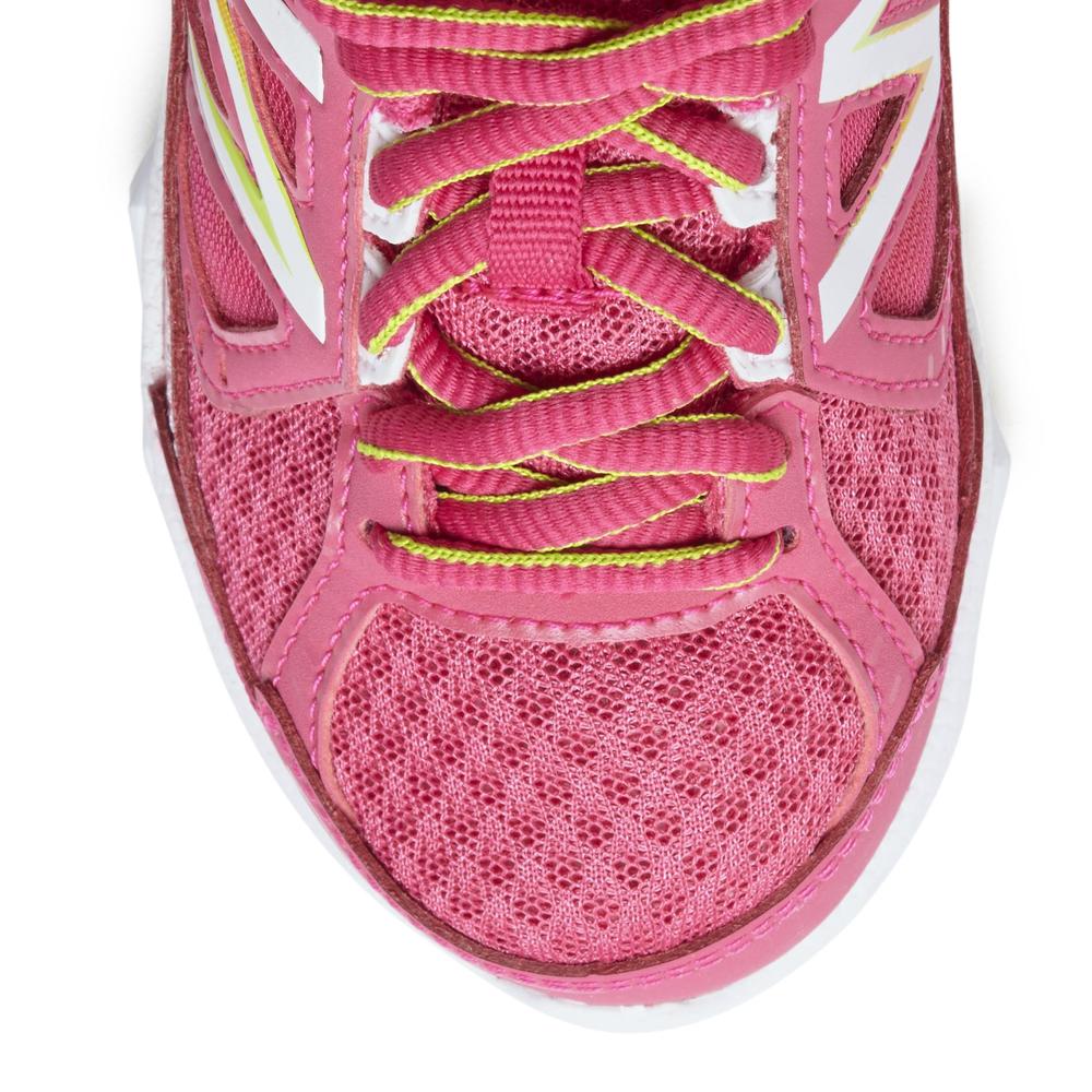 New Balance Girl's Grade School 750v3 Pink/Green/White Running Shoe